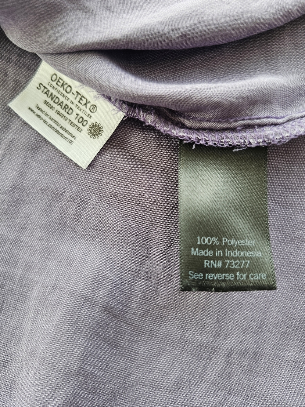 Vera Women's Purple V-Neck Pop Over Blouse Size XXL - Picture 7 of 8